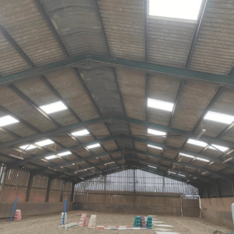 repaired roof